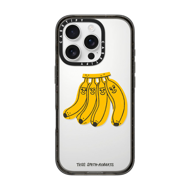Tess Smith-Roberts x CASETiFY iPhone 16 Pro ケース Fruit,Cartoon ブラック インパクトケース Bananas by Tess Smith-Roberts Back to School Tess Smith-Roberts x CASETiFY iPhone 16 Pro ケース Fruit,Cartoon ブラック インパクトケース Bananas by Tess Smith-Roberts Back to School