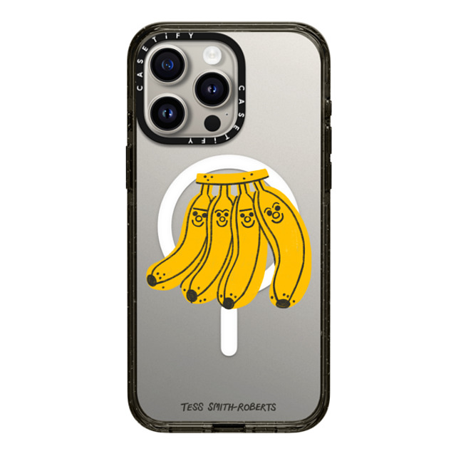 Tess Smith-Roberts x CASETiFY iPhone 15 Pro Max Case Fruit,Cartoon Black Impact Case MagSafe Compatible Bananas by Tess Smith-Roberts Back to School Tess Smith-Roberts x CASETiFY iPhone 15 Pro Max Case Fruit,Cartoon Black Impact Case MagSafe Compatible Bananas by Tess Smith-Roberts Back to School