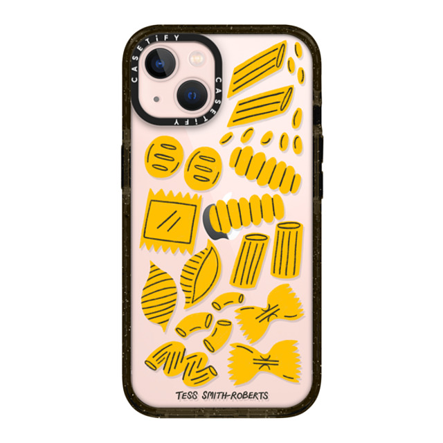 Tess Smith-Roberts x CASETiFY iPhone 13 ケース ブラック インパクトケース Pasta by Tess Smith-Roberts