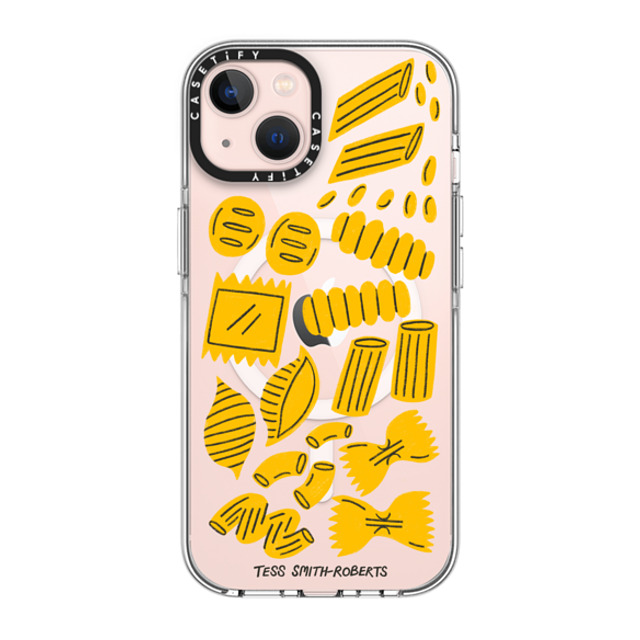 Tess Smith-Roberts x CASETiFY iPhone 13 ケース クリア クリア ケース MagSafe対応 Pasta by Tess Smith-Roberts