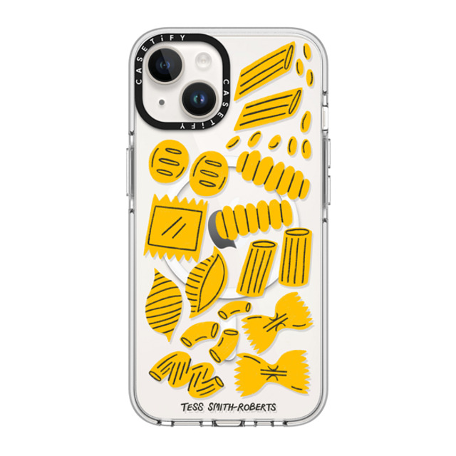 Tess Smith-Roberts x CASETiFY iPhone 14 ケース クリア クリア ケース MagSafe対応 Pasta by Tess Smith-Roberts