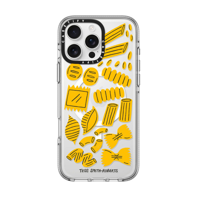 Tess Smith-Roberts x CASETiFY iPhone 16 Pro Max ケース クリア クリア ケース MagSafe対応 Pasta by Tess Smith-Roberts