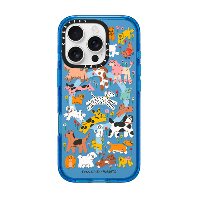 Tess Smith-Roberts x CASETiFY iPhone 16 Pro Case スカイブルー Impact Case MagSafe Compatible Dogs Tess Smith-Roberts x CASETiFY iPhone 16 Pro Case スカイブルー Impact Case MagSafe Compatible Dogs