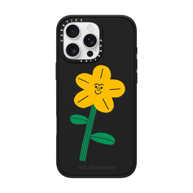 Tess Smith-Roberts x CASETiFY iPhone 16 Pro Max Case Floral,Cartoon マットブラック Impact Case MagSafe Compatible Yellow Flower by Tess Smith-Roberts Mother's Day Tess Smith-Roberts x CASETiFY iPhone 16 Pro Max Case Floral,Cartoon マットブラック Impact Case MagSafe Compatible Yellow Flower by Tess Smith-Roberts Mother's Day