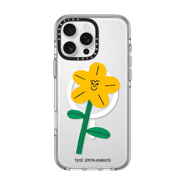 Tess Smith-Roberts x CASETiFY iPhone 16 Pro Max Case Floral,Cartoon クリア クリア ケース MagSafe対応 Yellow Flower by Tess Smith-Roberts Mother's Day Tess Smith-Roberts x CASETiFY iPhone 16 Pro Max Case Floral,Cartoon クリア クリア ケース MagSafe対応 Yellow Flower by Tess Smith-Roberts Mother's Day