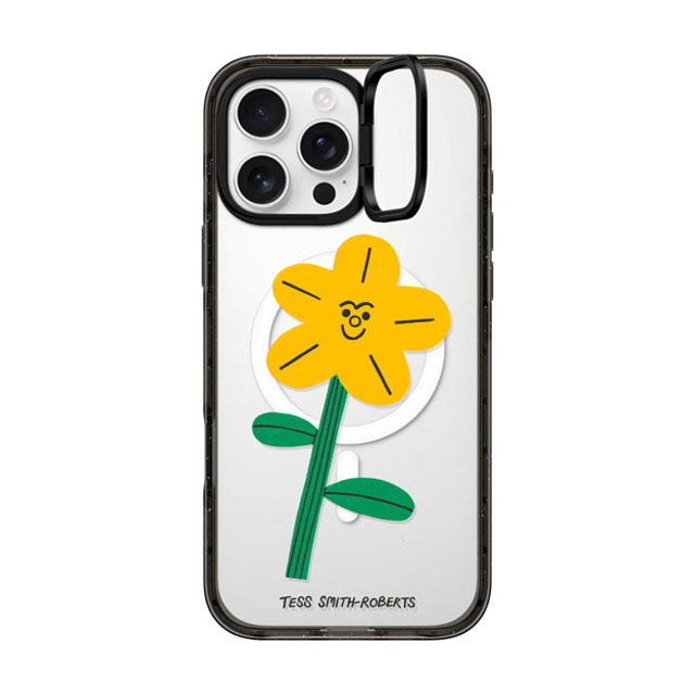 Tess Smith-Roberts x CASETiFY iPhone 16 Pro Max Case Floral,Cartoon Black インパクトリングスタンドケース MagSafe対応 Yellow Flower by Tess Smith-Roberts Mother's Day Tess Smith-Roberts x CASETiFY iPhone 16 Pro Max Case Floral,Cartoon Black インパクトリングスタンドケース MagSafe対応 Yellow Flower by Tess Smith-Roberts Mother's Day