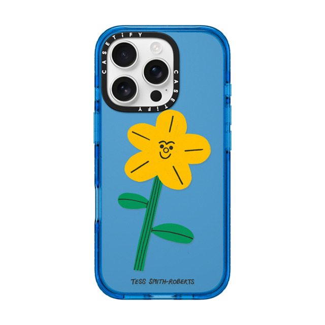 Tess Smith-Roberts x CASETiFY iPhone 16 Pro Case スカイブルー Impact Case Yellow Flower by Tess Smith-Roberts Tess Smith-Roberts x CASETiFY iPhone 16 Pro Case スカイブルー Impact Case Yellow Flower by Tess Smith-Roberts