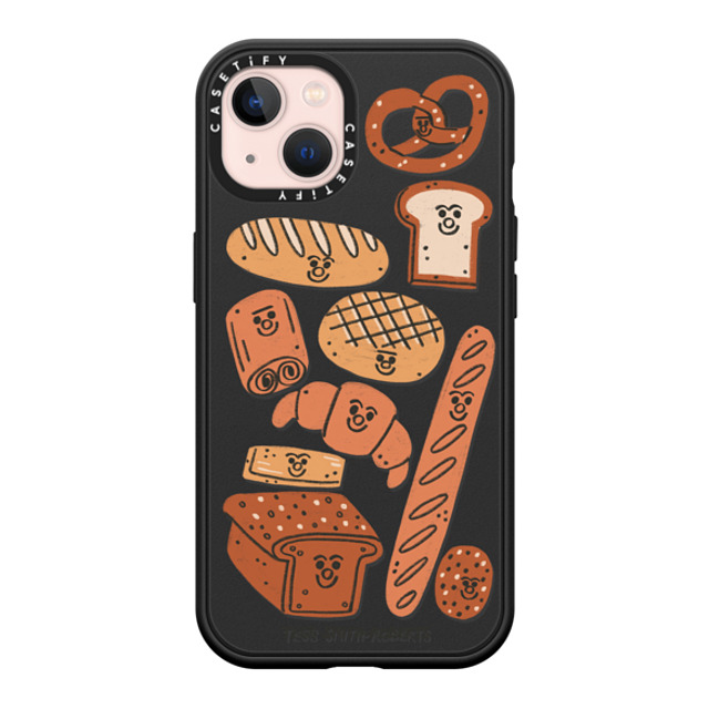 Tess Smith-Roberts x CASETiFY iPhone 13 ケース マットブラック インパクトケース MagSafe対応 Bakery by Tess Smith-Roberts