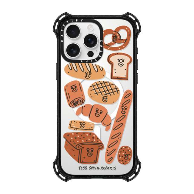 Tess Smith-Roberts x CASETiFY iPhone 16 Pro Max ケース ブラック バウンスケース Bakery by Tess Smith-Roberts