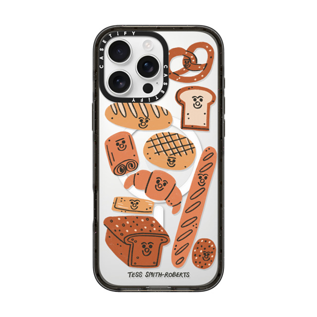 Tess Smith-Roberts x CASETiFY iPhone 16 Pro Max ケース ブラック インパクトケース MagSafe対応 Bakery by Tess Smith-Roberts