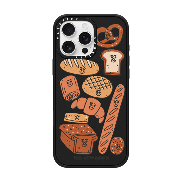 Tess Smith-Roberts x CASETiFY iPhone 16 Pro Max ケース マットブラック インパクトケース MagSafe対応 Bakery by Tess Smith-Roberts