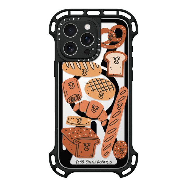 Tess Smith-Roberts x CASETiFY iPhone 16 Pro Max ケース ブラック ウルトラ バウンスケース MagSafe対応 Bakery by Tess Smith-Roberts