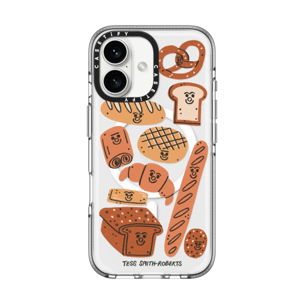 Clear iPhone 16 Case MagSafe Compatible - Bakery by Tess Smith-Roberts