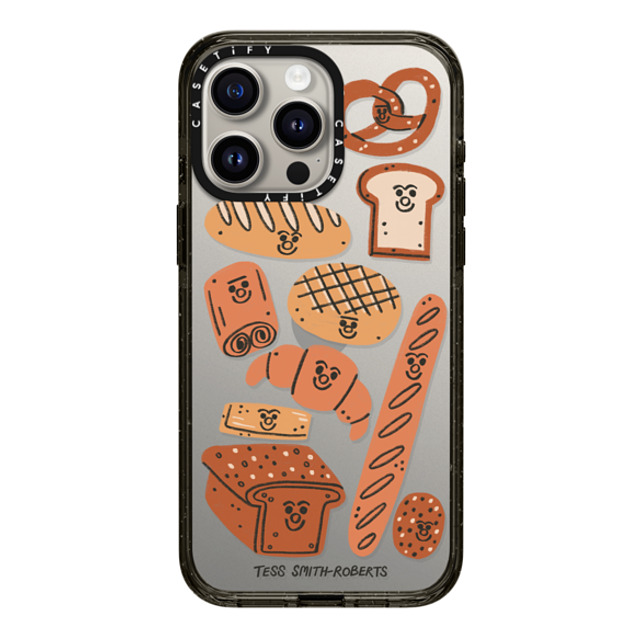 Tess Smith-Roberts x CASETiFY iPhone 15 Pro Max ケース ブラック インパクトケース Bakery by Tess Smith-Roberts