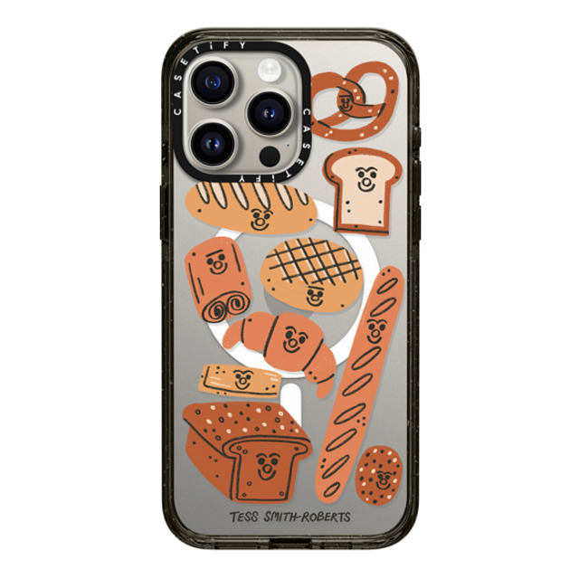 Tess Smith-Roberts x CASETiFY iPhone 15 Pro Max ケース ブラック インパクトケース MagSafe対応 Bakery by Tess Smith-Roberts