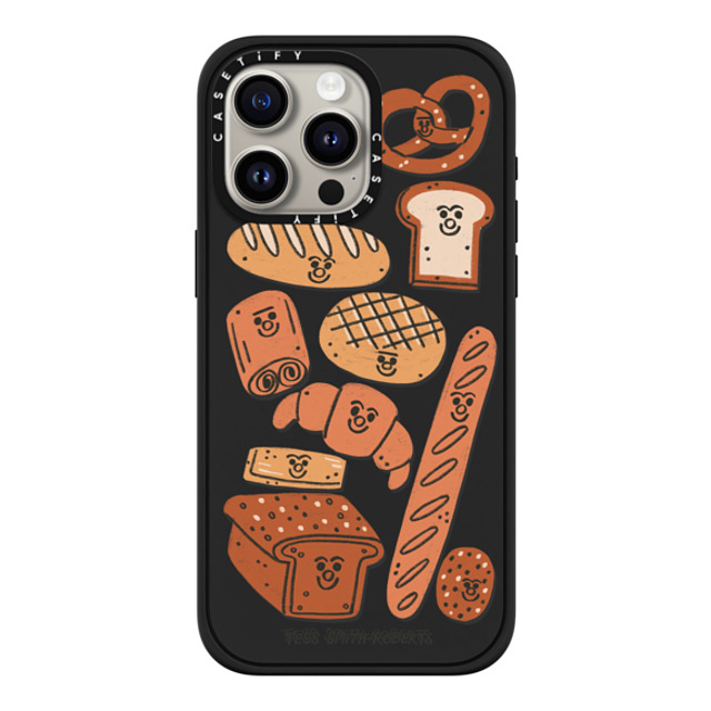 Tess Smith-Roberts x CASETiFY iPhone 15 Pro Max ケース マットブラック インパクトケース MagSafe対応 Bakery by Tess Smith-Roberts