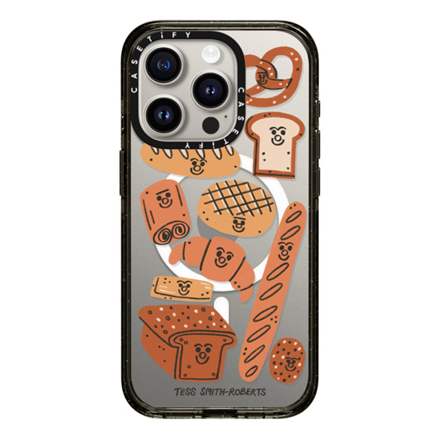 Tess Smith-Roberts x CASETiFY iPhone 15 Pro ケース ブラック インパクトケース MagSafe対応 Bakery by Tess Smith-Roberts