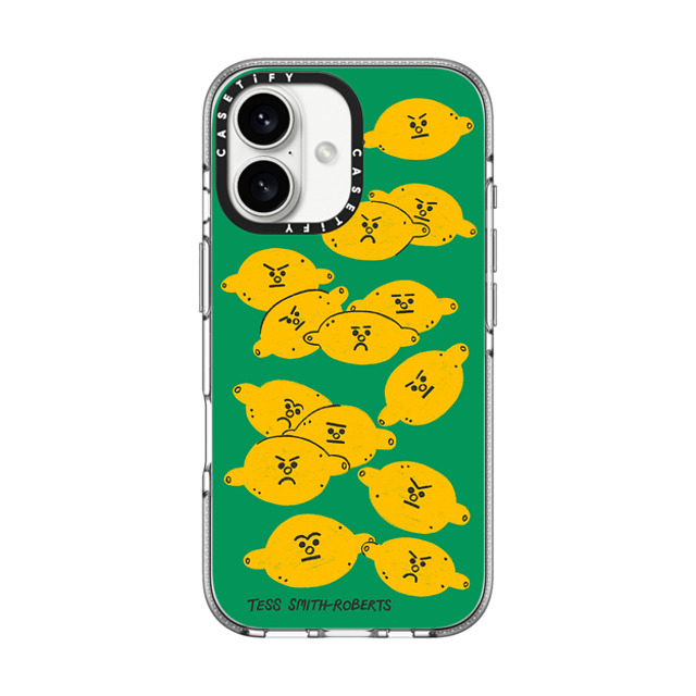 Tess Smith-Roberts x CASETiFY iPhone 16 ケース Fruit,Cartoon クリア クリア ケース MagSafe対応 Angry Lemons iPhone Case by Tess Smith-Roberts Back to School Tess Smith-Roberts x CASETiFY iPhone 16 ケース Fruit,Cartoon クリア クリア ケース MagSafe対応 Angry Lemons iPhone Case by Tess Smith-Roberts Back to School