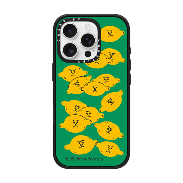 Tess Smith-Roberts x CASETiFY iPhone 16 Pro ケース Fruit,Cartoon マットブラック インパクトケース MagSafe対応 Angry Lemons iPhone Case by Tess Smith-Roberts Back to School Tess Smith-Roberts x CASETiFY iPhone 16 Pro ケース Fruit,Cartoon マットブラック インパクトケース MagSafe対応 Angry Lemons iPhone Case by Tess Smith-Roberts Back to School