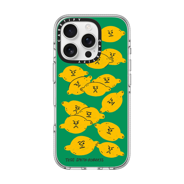 Tess Smith-Roberts x CASETiFY iPhone 16 Pro ケース Fruit,Cartoon クリア クリア ケース MagSafe対応 Angry Lemons iPhone Case by Tess Smith-Roberts Back to School Tess Smith-Roberts x CASETiFY iPhone 16 Pro ケース Fruit,Cartoon クリア クリア ケース MagSafe対応 Angry Lemons iPhone Case by Tess Smith-Roberts Back to School