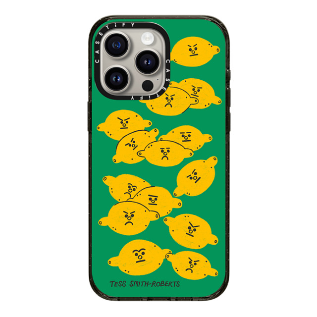 Tess Smith-Roberts x CASETiFY iPhone 15 Pro Max ケース Fruit,Cartoon ブラック インパクトケース MagSafe対応 Angry Lemons iPhone Case by Tess Smith-Roberts Back to School Tess Smith-Roberts x CASETiFY iPhone 15 Pro Max ケース Fruit,Cartoon ブラック インパクトケース MagSafe対応 Angry Lemons iPhone Case by Tess Smith-Roberts Back to School
