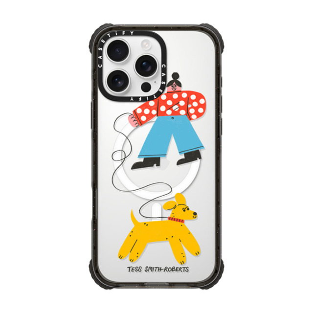 Tess Smith-Roberts x CASETiFY iPhone 16 Pro Max Case Dog,Animal Black ウルトラ インパクトケース MagSafe 対応 Dog Walk iPhone Case by Tess Smith-Roberts Father's Day Tess Smith-Roberts x CASETiFY iPhone 16 Pro Max Case Dog,Animal Black ウルトラ インパクトケース MagSafe 対応 Dog Walk iPhone Case by Tess Smith-Roberts Father's Day