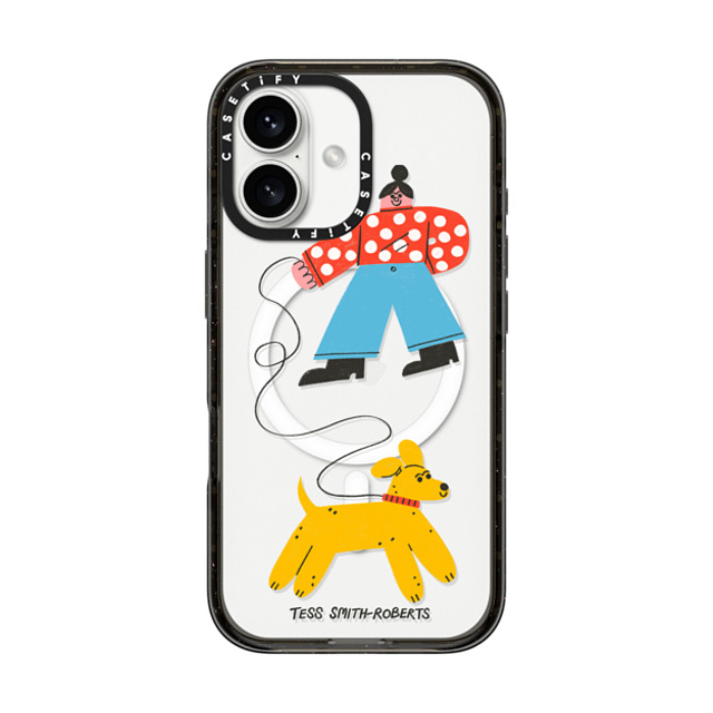 Tess Smith-Roberts x CASETiFY iPhone 16 Case Dog,Animal Black Impact Case MagSafe Compatible Dog Walk iPhone Case by Tess Smith-Roberts Father's Day Tess Smith-Roberts x CASETiFY iPhone 16 Case Dog,Animal Black Impact Case MagSafe Compatible Dog Walk iPhone Case by Tess Smith-Roberts Father's Day
