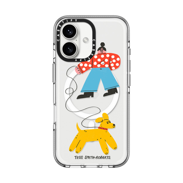 Tess Smith-Roberts x CASETiFY iPhone 16 ケース Dog,Animal クリア クリア ケース MagSafe対応 Dog Walk iPhone Case by Tess Smith-Roberts Back to School Tess Smith-Roberts x CASETiFY iPhone 16 ケース Dog,Animal クリア クリア ケース MagSafe対応 Dog Walk iPhone Case by Tess Smith-Roberts Back to School