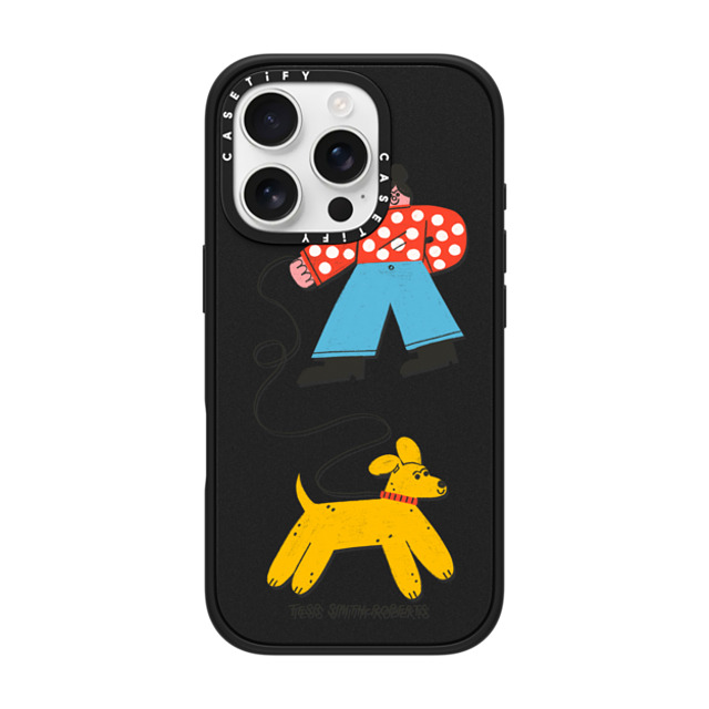 Tess Smith-Roberts x CASETiFY iPhone 16 Pro Case Dog,Animal Matte Black Impact Case MagSafe Compatible Dog Walk iPhone Case by Tess Smith-Roberts Father's Day Tess Smith-Roberts x CASETiFY iPhone 16 Pro Case Dog,Animal Matte Black Impact Case MagSafe Compatible Dog Walk iPhone Case by Tess Smith-Roberts Father's Day