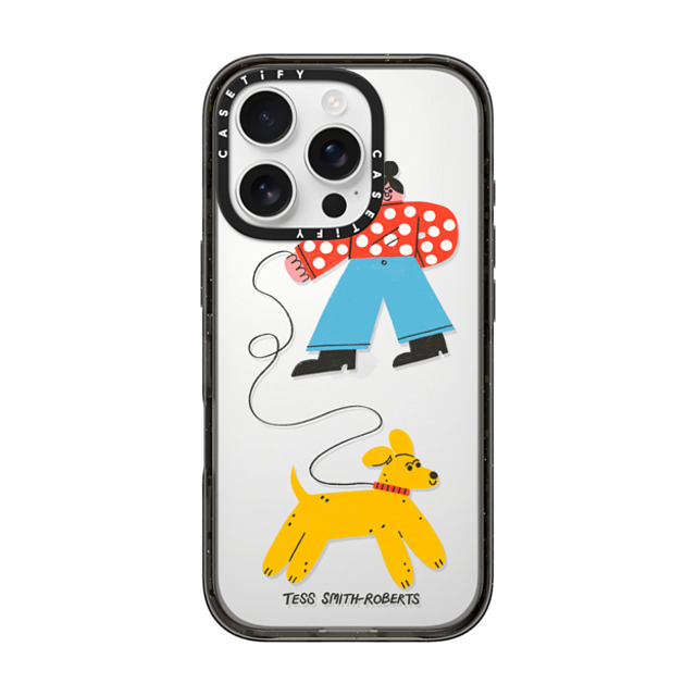 Tess Smith-Roberts x CASETiFY iPhone 16 Pro ケース Dog,Animal ブラック インパクトケース Dog Walk iPhone Case by Tess Smith-Roberts Back to School Tess Smith-Roberts x CASETiFY iPhone 16 Pro ケース Dog,Animal ブラック インパクトケース Dog Walk iPhone Case by Tess Smith-Roberts Back to School
