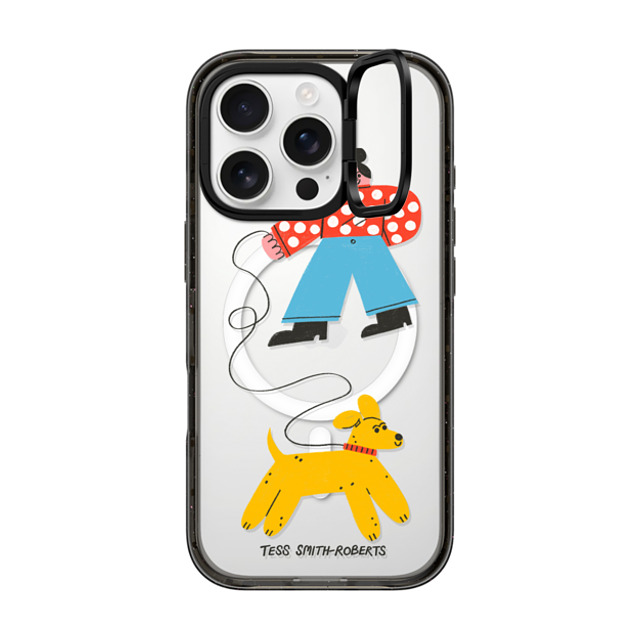 Tess Smith-Roberts x CASETiFY iPhone 16 Pro Case Dog,Animal Black インパクトリングスタンドケース MagSafe対応 Dog Walk iPhone Case by Tess Smith-Roberts Father's Day Tess Smith-Roberts x CASETiFY iPhone 16 Pro Case Dog,Animal Black インパクトリングスタンドケース MagSafe対応 Dog Walk iPhone Case by Tess Smith-Roberts Father's Day