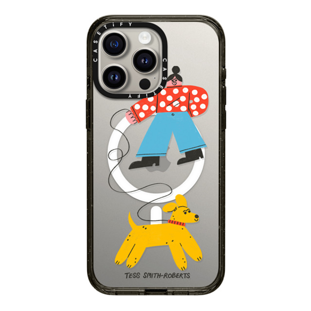 Tess Smith-Roberts x CASETiFY iPhone 15 Pro Max ケース Dog,Animal ブラック インパクトケース MagSafe対応 Dog Walk iPhone Case by Tess Smith-Roberts Back to School Tess Smith-Roberts x CASETiFY iPhone 15 Pro Max ケース Dog,Animal ブラック インパクトケース MagSafe対応 Dog Walk iPhone Case by Tess Smith-Roberts Back to School