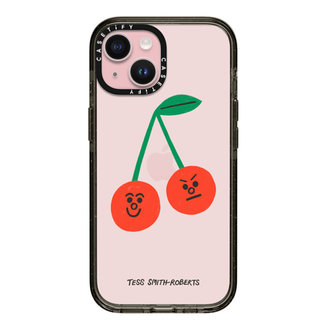 Tess Smith-Roberts x CASETiFY iPhone 15 Case Black Impact Case Cherries iPhone Case by Tess Smith-Roberts Tess Smith-Roberts x CASETiFY iPhone 15 Case Black Impact Case Cherries iPhone Case by Tess Smith-Roberts