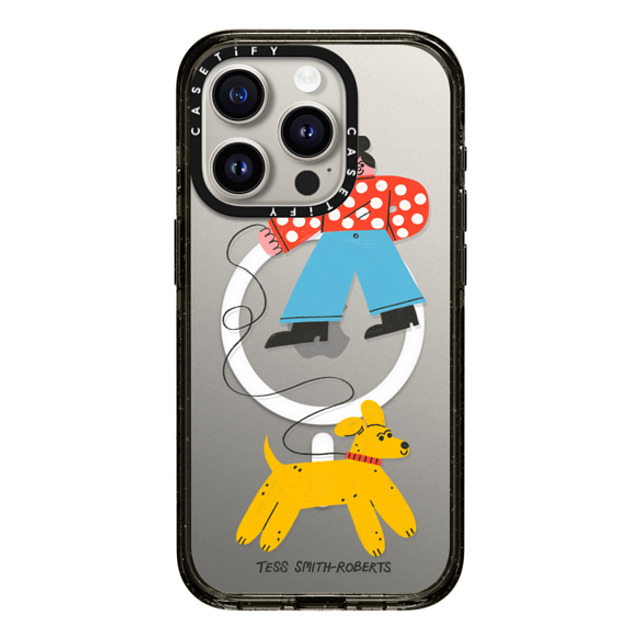 Tess Smith-Roberts x CASETiFY iPhone 15 Pro Case Dog,Animal Black Impact Case MagSafe Compatible Dog Walk iPhone Case by Tess Smith-Roberts Back to School Tess Smith-Roberts x CASETiFY iPhone 15 Pro Case Dog,Animal Black Impact Case MagSafe Compatible Dog Walk iPhone Case by Tess Smith-Roberts Back to School