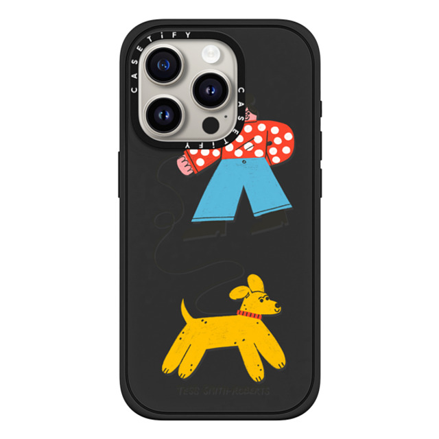 Tess Smith-Roberts x CASETiFY iPhone 15 Pro ケース Dog,Animal マットブラック インパクトケース MagSafe対応 Dog Walk iPhone Case by Tess Smith-Roberts Back to School Tess Smith-Roberts x CASETiFY iPhone 15 Pro ケース Dog,Animal マットブラック インパクトケース MagSafe対応 Dog Walk iPhone Case by Tess Smith-Roberts Back to School