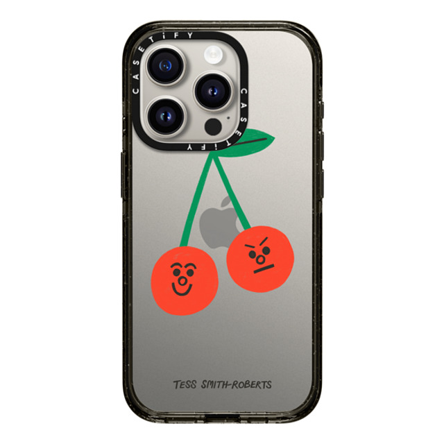 Tess Smith-Roberts x CASETiFY iPhone 15 Pro Case Black Impact Case Cherries iPhone Case by Tess Smith-Roberts Tess Smith-Roberts x CASETiFY iPhone 15 Pro Case Black Impact Case Cherries iPhone Case by Tess Smith-Roberts