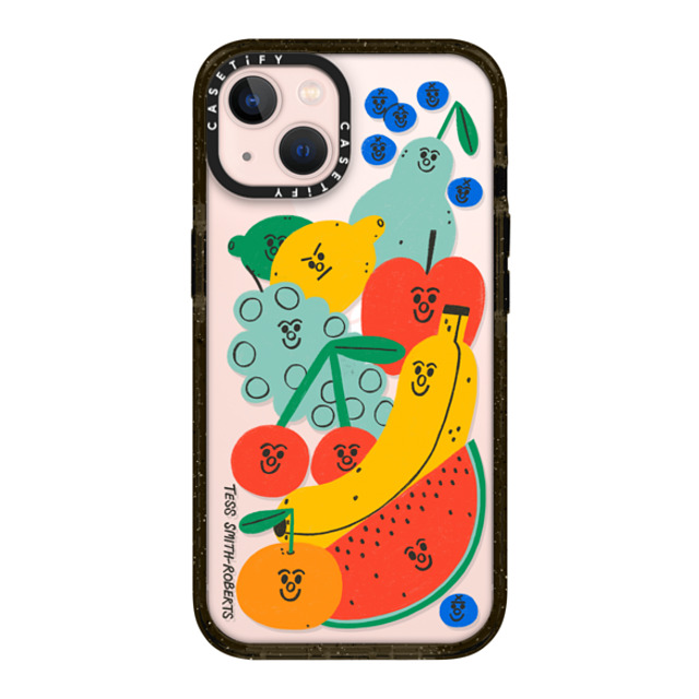 Tess Smith-Roberts x CASETiFY iPhone 13 ケース ブラック インパクトケース Fruit Salad iPhone Case by Tess Smith-Roberts