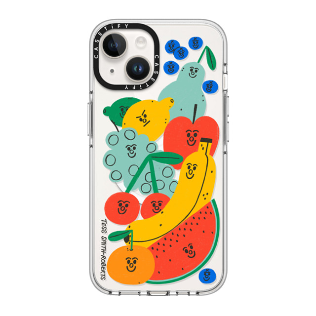 Tess Smith-Roberts x CASETiFY iPhone 14 ケース クリア クリア ケース MagSafe対応 Fruit Salad iPhone Case by Tess Smith-Roberts