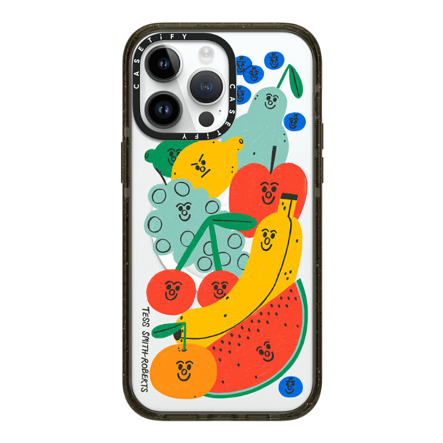 Tess Smith-Roberts x CASETiFY iPhone 14 Pro Max ケース ブラック インパクトケース MagSafe対応 Fruit Salad iPhone Case by Tess Smith-Roberts