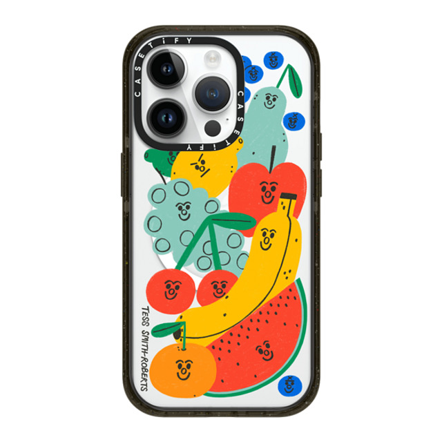 Tess Smith-Roberts x CASETiFY iPhone 14 Pro ケース ブラック インパクトケース MagSafe対応 Fruit Salad iPhone Case by Tess Smith-Roberts