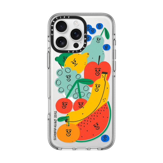 Tess Smith-Roberts x CASETiFY iPhone 16 Pro Max Case Fruit,Cartoon Clear Clear Case MagSafe Compatible Fruit Salad iPhone Case by Tess Smith-Roberts Father's Day Tess Smith-Roberts x CASETiFY iPhone 16 Pro Max Case Fruit,Cartoon Clear Clear Case MagSafe Compatible Fruit Salad iPhone Case by Tess Smith-Roberts Father's Day