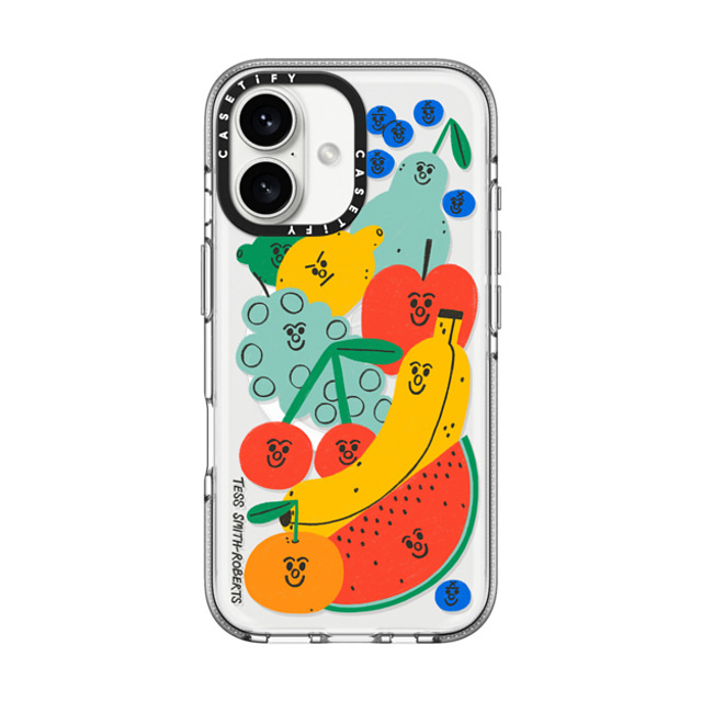 Tess Smith-Roberts x CASETiFY iPhone 16 ケース Fruit,Cartoon クリア クリア ケース MagSafe対応 Fruit Salad iPhone Case by Tess Smith-Roberts Father's Day Tess Smith-Roberts x CASETiFY iPhone 16 ケース Fruit,Cartoon クリア クリア ケース MagSafe対応 Fruit Salad iPhone Case by Tess Smith-Roberts Father's Day
