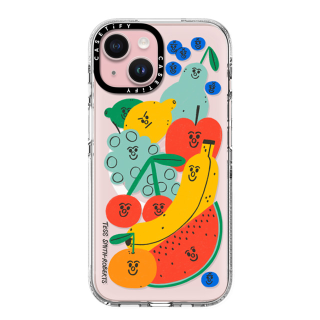 Tess Smith-Roberts x CASETiFY iPhone 15 ケース クリア クリア ケース MagSafe対応 Fruit Salad iPhone Case by Tess Smith-Roberts