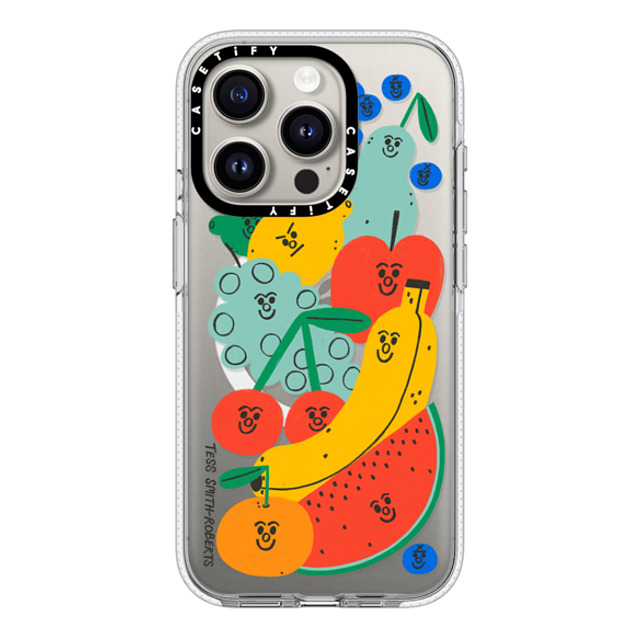 Tess Smith-Roberts x CASETiFY iPhone 15 Pro ケース クリア クリア ケース MagSafe対応 Fruit Salad iPhone Case by Tess Smith-Roberts