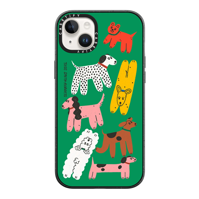 Tess Smith-Roberts x CASETiFY iPhone 14 Plus Case Dog,Fruit マットブラック インパクトケース Dog Park iPhone Case by Tess Smith-Roberts Mother's Day Tess Smith-Roberts x CASETiFY iPhone 14 Plus Case Dog,Fruit マットブラック インパクトケース Dog Park iPhone Case by Tess Smith-Roberts Mother's Day