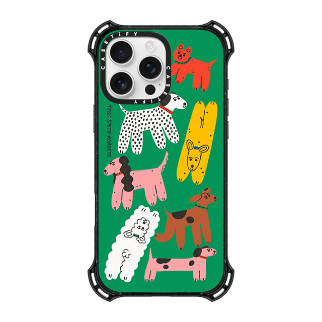 Tess Smith-Roberts x CASETiFY iPhone 16 Pro Max ケース ブラック バウンスケース Dog Park iPhone Case by Tess Smith-Roberts