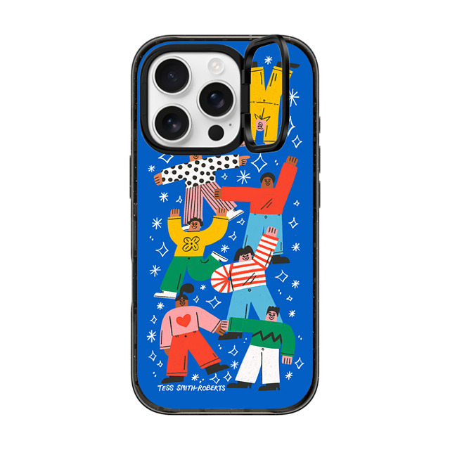 Tess Smith-Roberts x CASETiFY iPhone 16 Pro ケース Cartoon,Geometric ブラック インパクトリングスタンドケース MagSafe対応 Party iPhone Case by Tess Smith-Roberts Back to School Tess Smith-Roberts x CASETiFY iPhone 16 Pro ケース Cartoon,Geometric ブラック インパクトリングスタンドケース MagSafe対応 Party iPhone Case by Tess Smith-Roberts Back to School