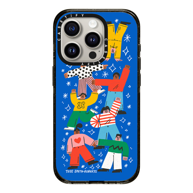 Tess Smith-Roberts x CASETiFY iPhone 15 Pro ケース ブラック インパクトケース Party iPhone Case by Tess Smith-Roberts