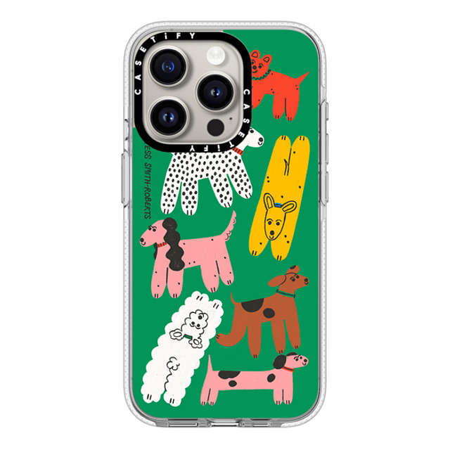 Tess Smith-Roberts x CASETiFY iPhone 15 Pro ケース クリア クリア ケース MagSafe対応 Dog Park iPhone Case by Tess Smith-Roberts
