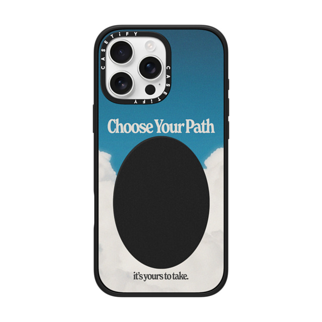 Niko Mukelyan x CASETiFY iPhone 16 Pro Max ケース Cloud,Quote マットブラック インパクトケース MagSafe対応 Choose Your Path by Niko Mukelyan Father's Day Niko Mukelyan x CASETiFY iPhone 16 Pro Max ケース Cloud,Quote マットブラック インパクトケース MagSafe対応 Choose Your Path by Niko Mukelyan Father's Day